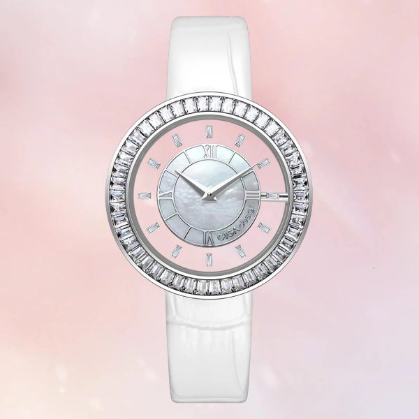 CIGA design Artist Watch Sparkle Collection שעון לאישה לבן