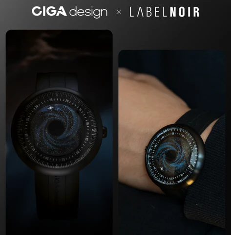 label noir שעון