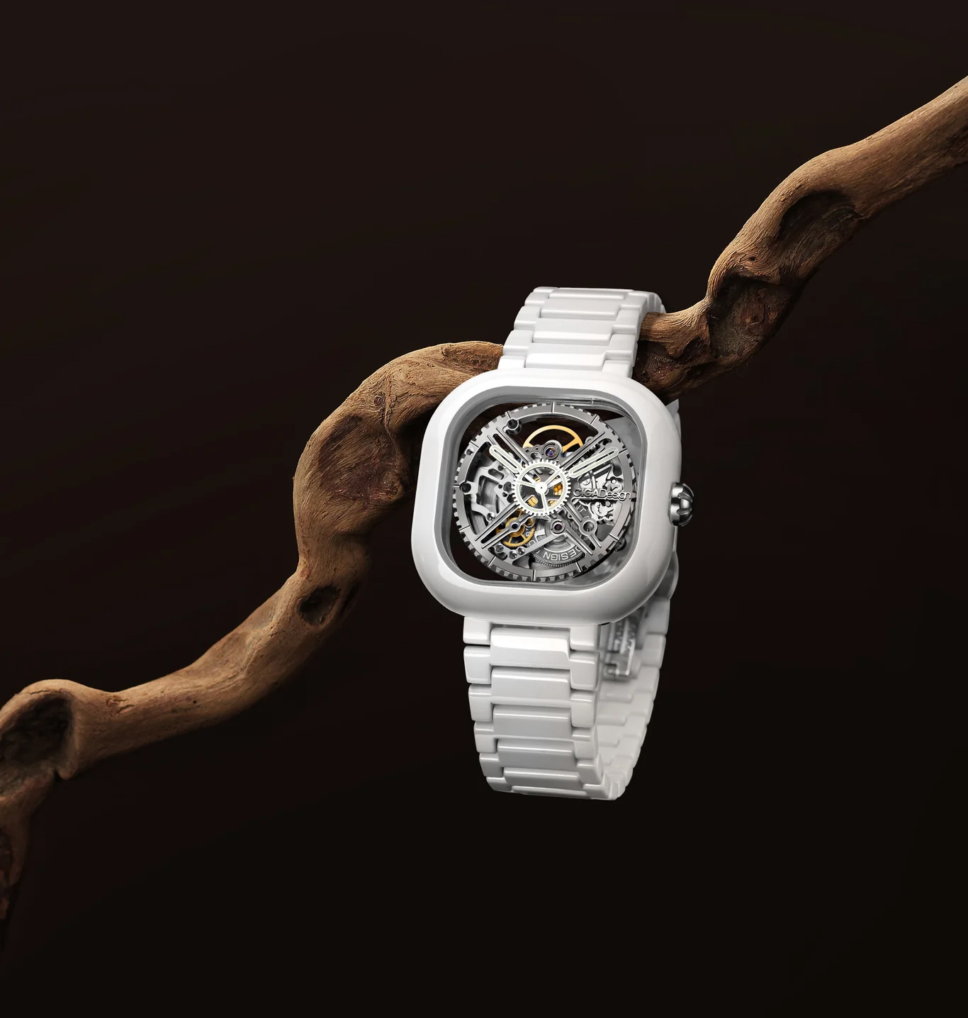 שעון דגם CIGA Design Y Series Eastern Jade - White Mechanical Watch